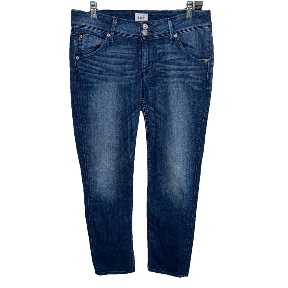 Hudson Colin Flap Skinny‎ Crop Medium Wash Size 29 - Picture 9 of 13